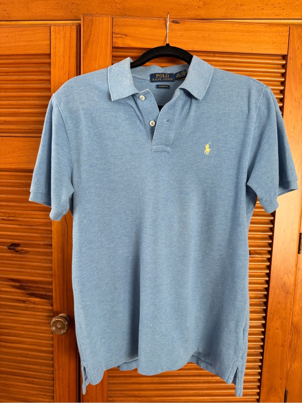 Polo Ralph Lauren Boys Classic Fit Mesh Polo Shirt Heathered Light Blue